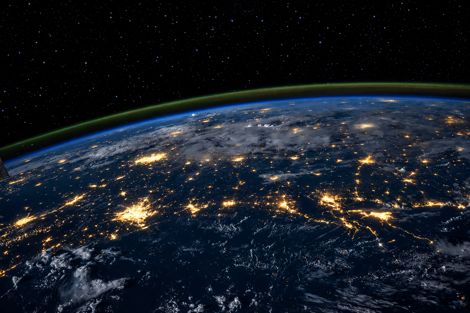 Earth seen from orbit